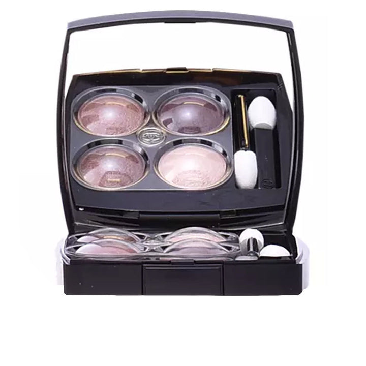 Compact quad eyeshadow palette, four satin and metallic shades, 2 g, Unisex
