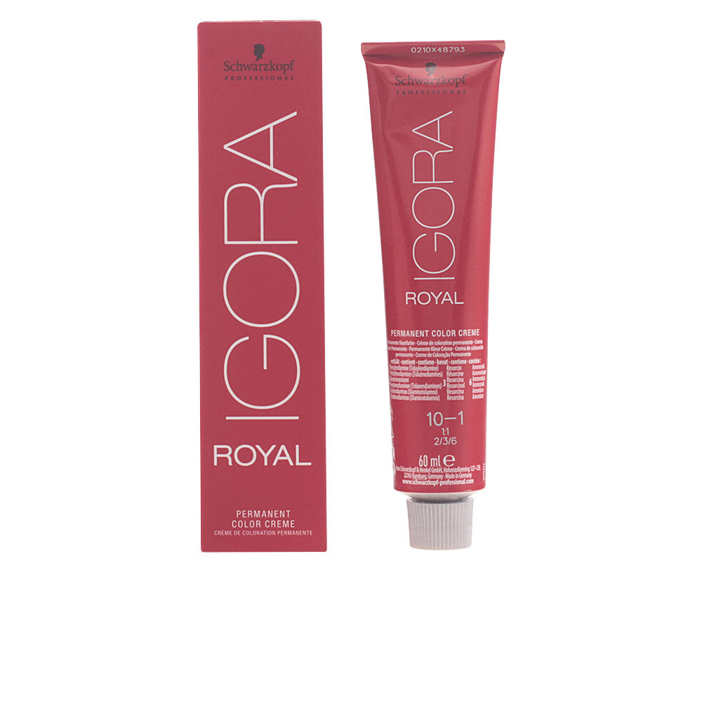 60 ml tube of permanent cream hair colour, cool blonde shade, 10-1