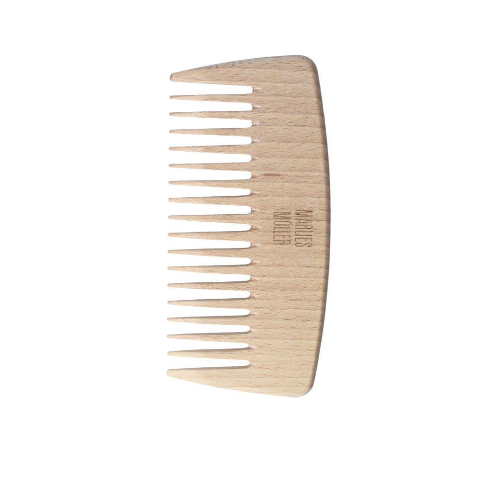 Handmade wide-tooth Italian curl comb, rounded teeth, ergonomic shape