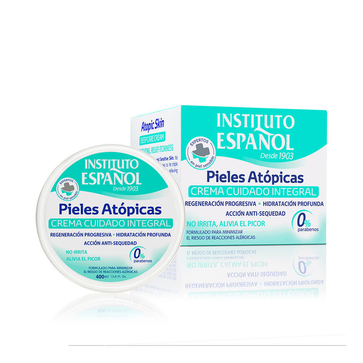 Tube of Instituto Español Atopic Skin Repair Cream for sensitive, atopic-prone skin