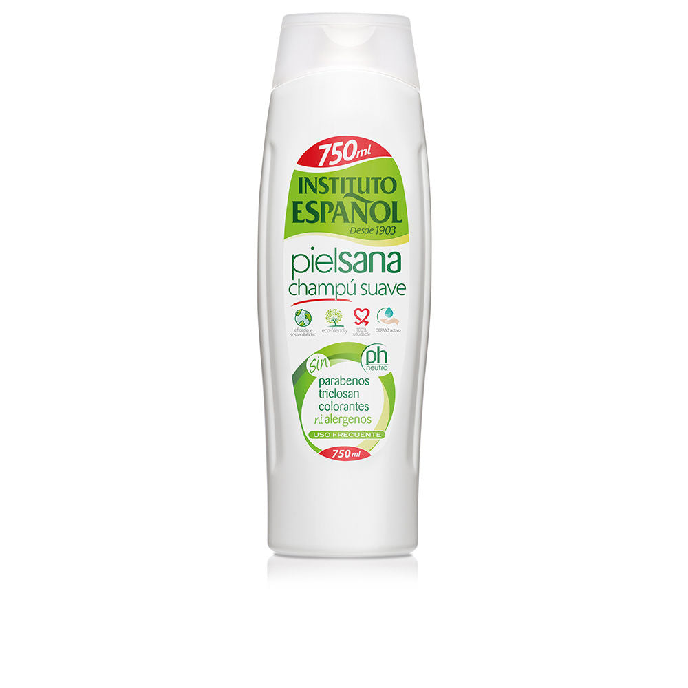 750 ml clear shampoo bottle with gentle hydrating formula, Unisex hair care