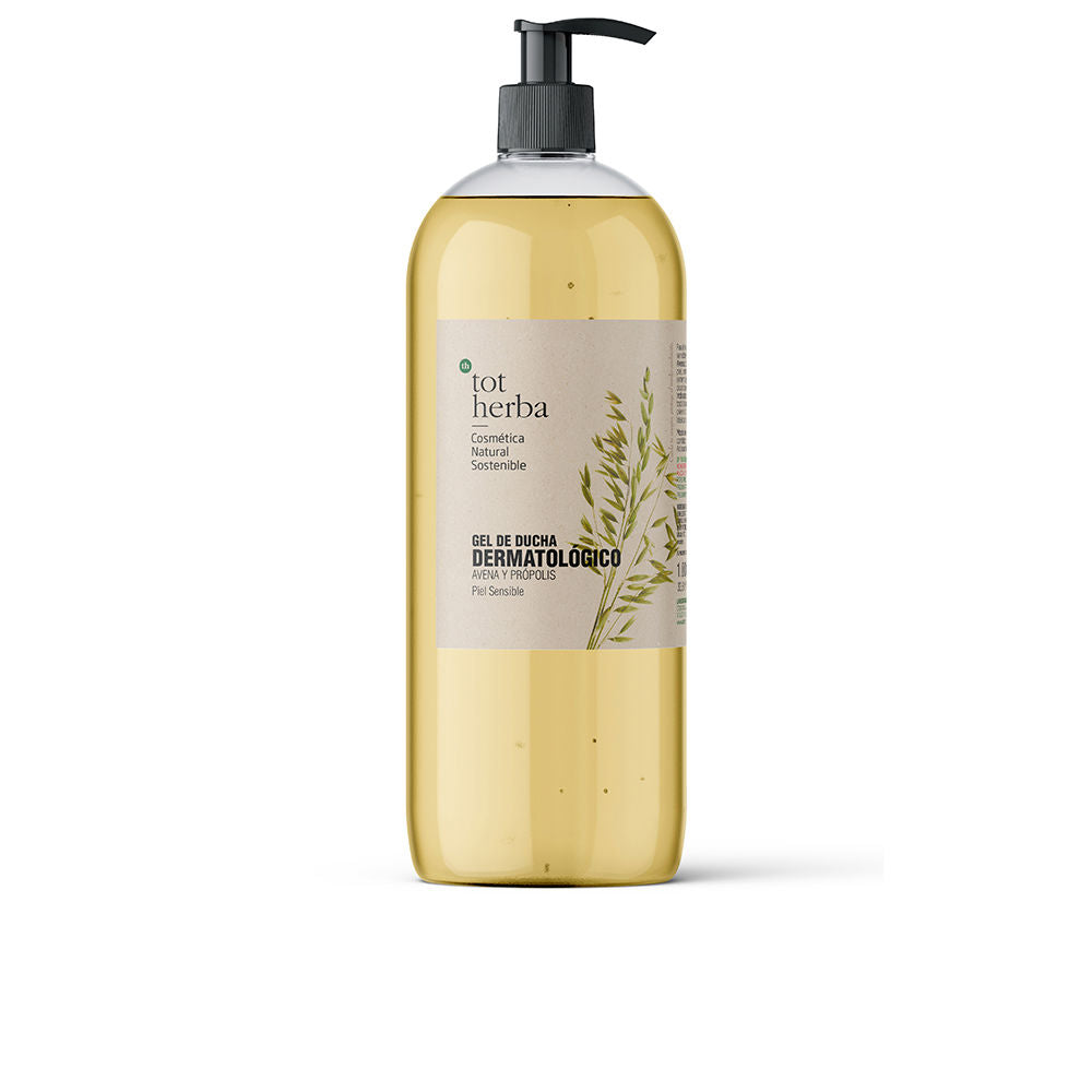 Bottle of Tot Herba oat and propolis gentle shower gel for sensitive skin