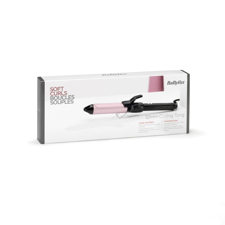 32 mm curling tong with Sublim Touch coating and swivel cord, white background