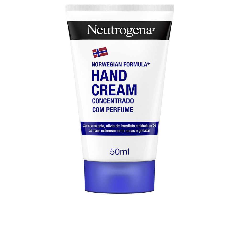 Tube of Neutrogena concentrated hand cream for deep hydration and protection