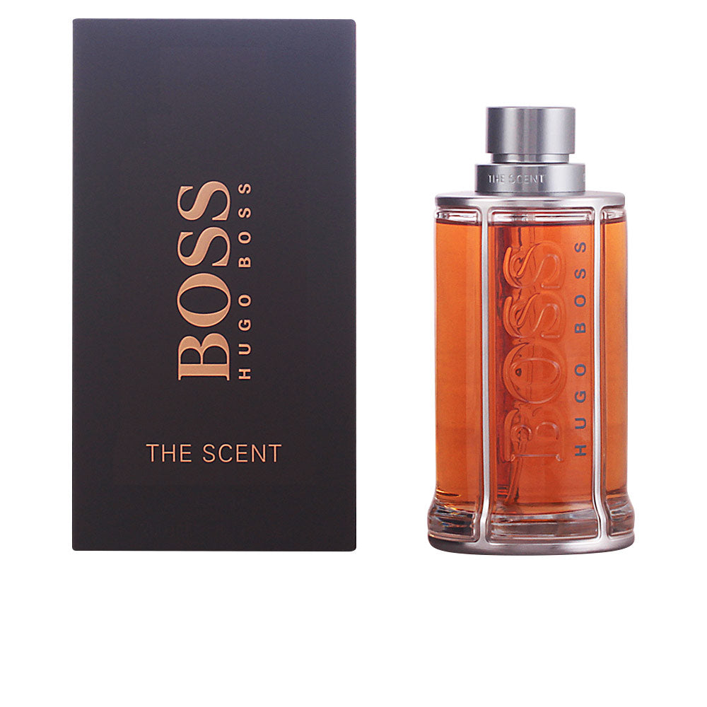 200 ml amber eau de toilette in cage‑style bottle, woody‑amber fragrance