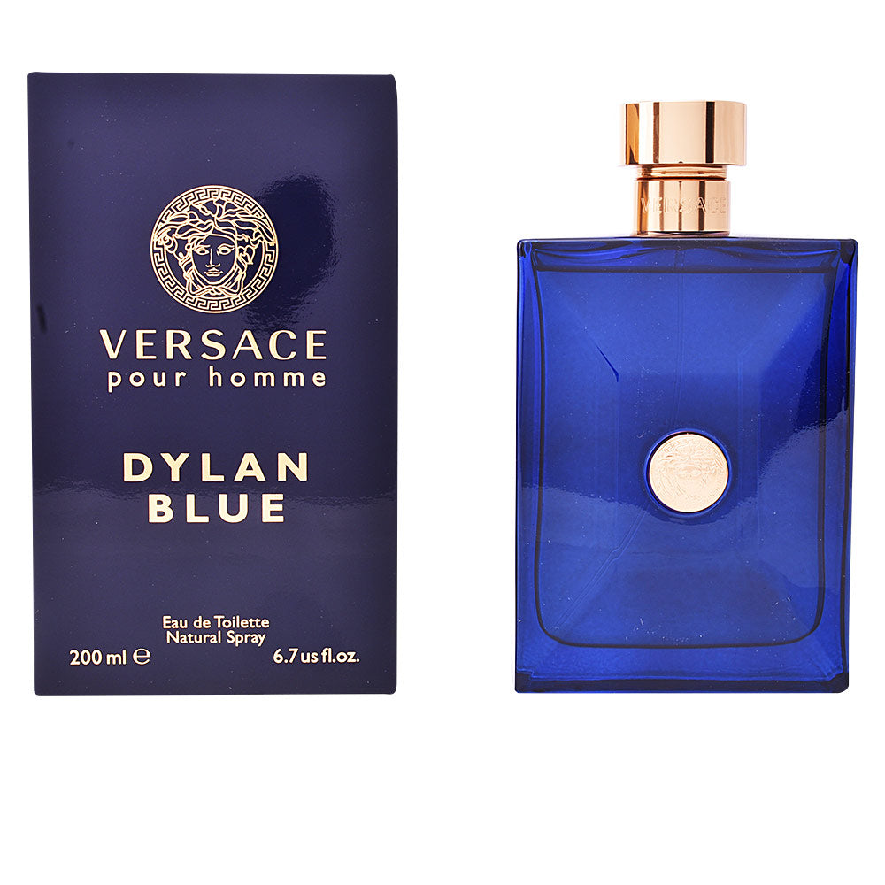 Deep blue glass perfume bottle, 50 ml, aromatic fougère for Man