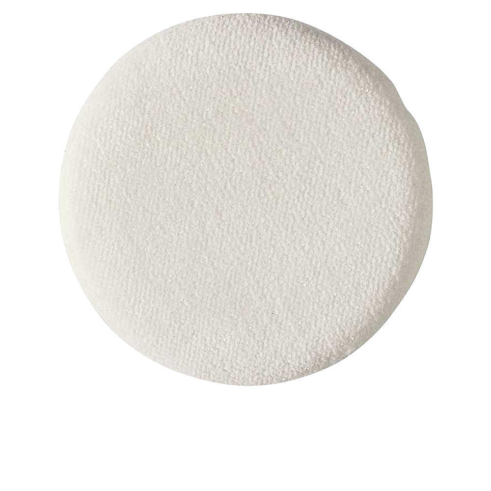 Artdeco Off-white fabric round powder puff with textured surface and flat profile, artisan-crafted comfort
