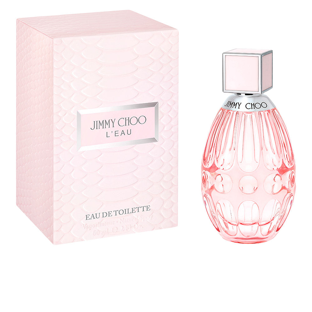 90 ml pink glass perfume bottle with faceted cap, floral-fruity eau de toilette for Women