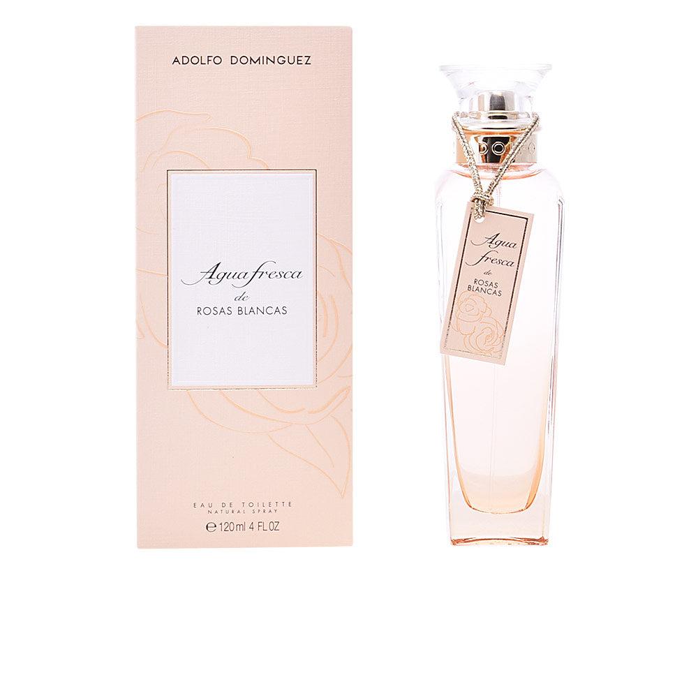 120 ml pink-hued bottle with sculpted white-rose motif, Eau de Toilette
