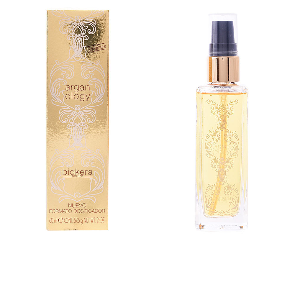 60 ml amber serum bottle with dropper, Argan and Cotton oils for damaged hair