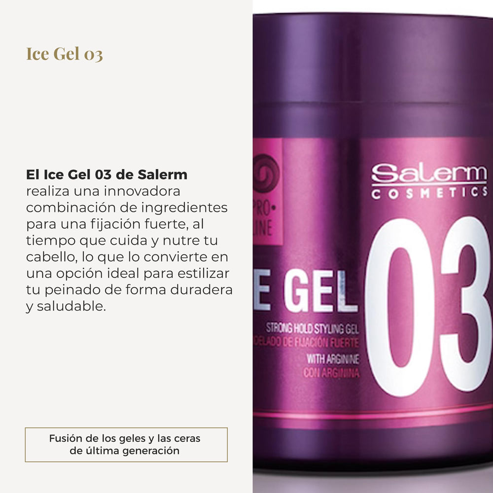 500 ml tube of water-based strong hold styling gel for Unisex use