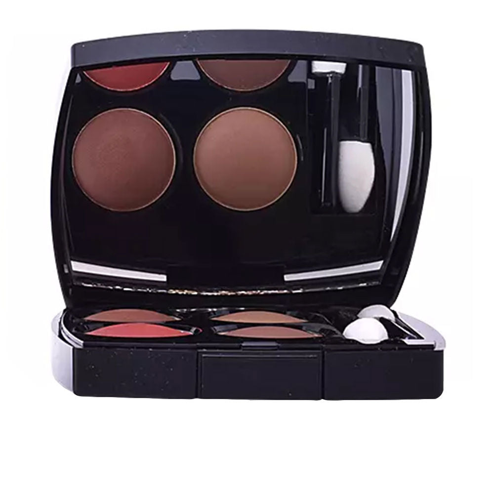 Compact four-shade eyeshadow palette, satin and metallic finishes, 2 g Unisex