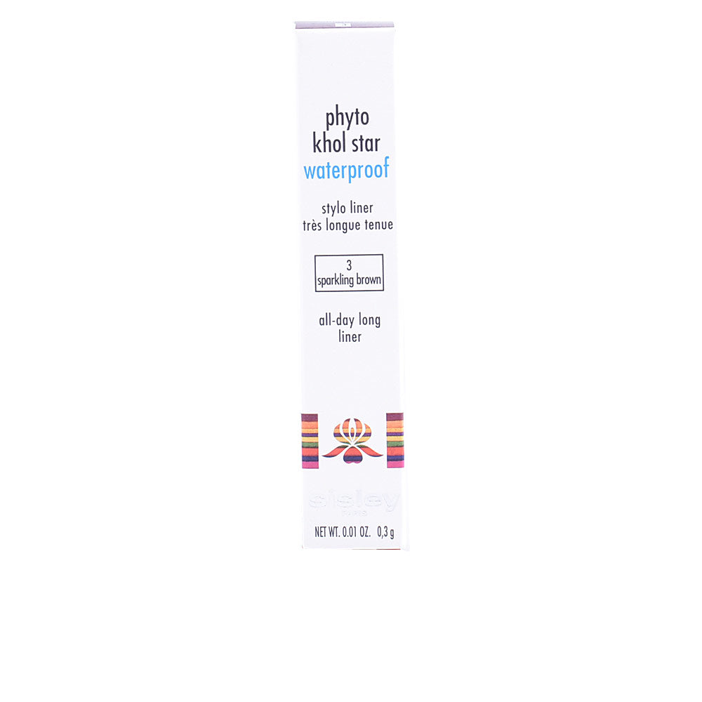 Retractable sparkling brown eye liner pencil, 0.3 g, waterproof finish