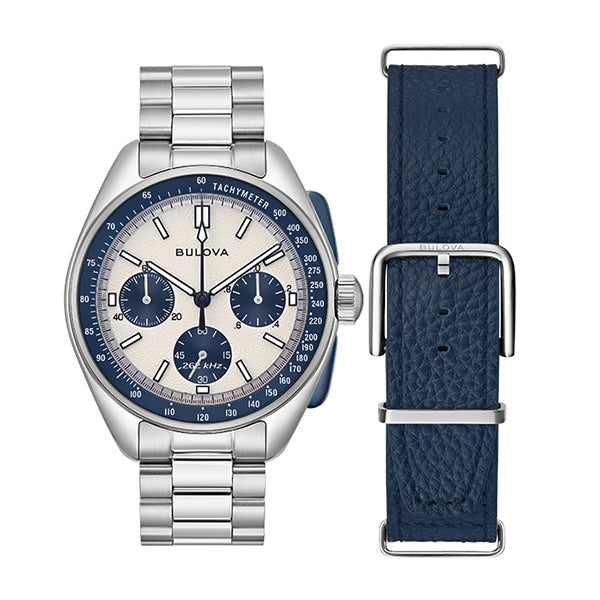 Bulova Chronograph Watch with Blue Dial