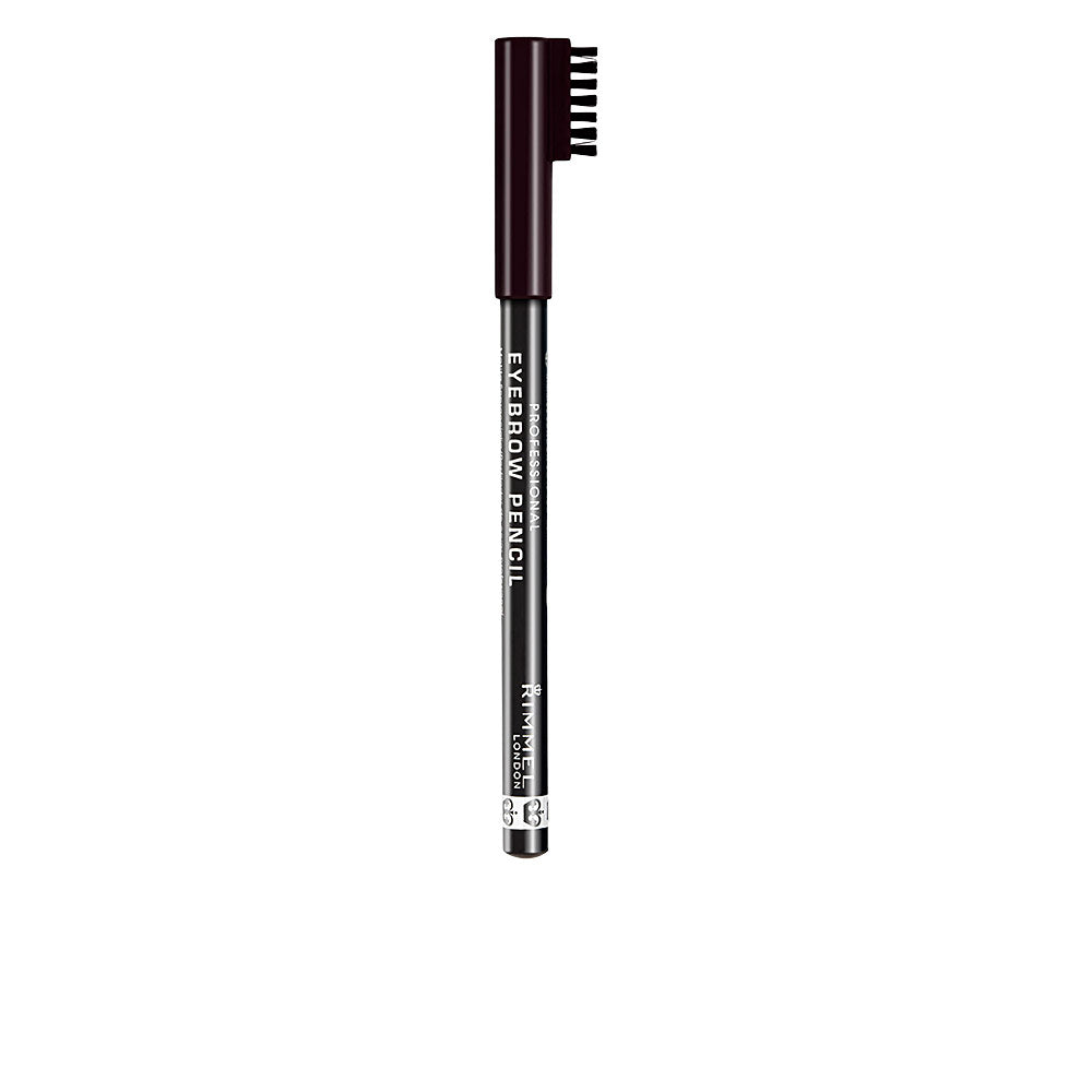 Slim eyebrow pencil in black-brown with built-in spoolie, 1.4 g Unisex
