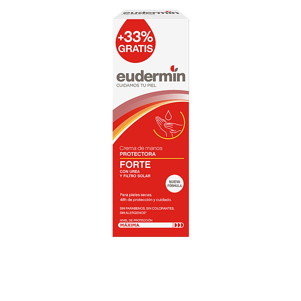 Tube of Eudermin FORTE rich hand cream for very dry, chapped hands