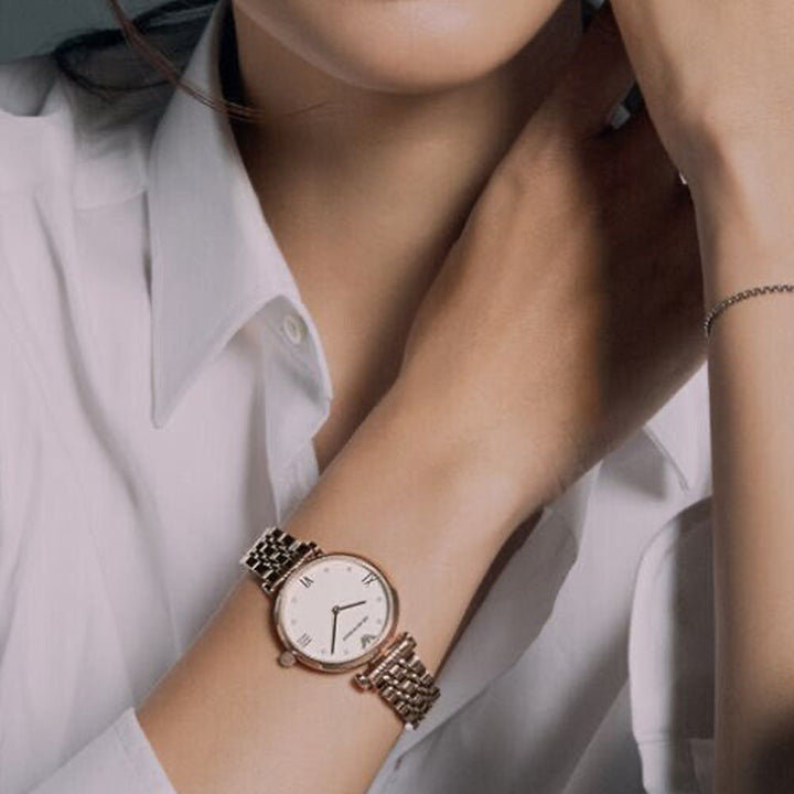 Emporio Armani Rose Gold Analog Watch
