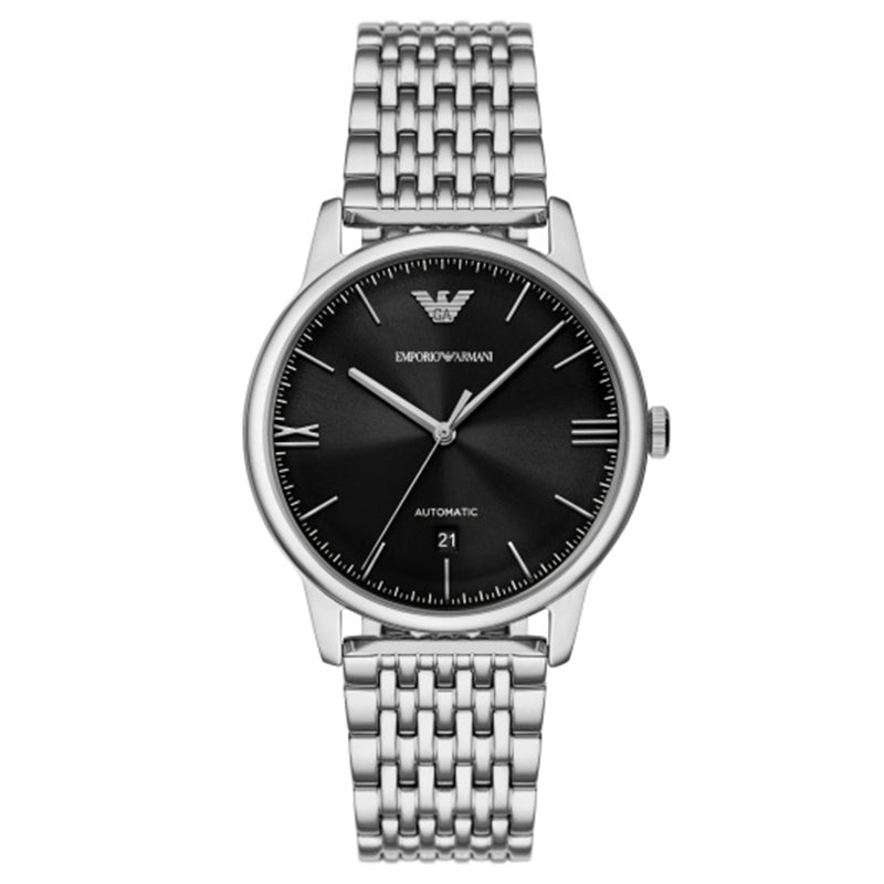 Timeless Silver Automatic with Roman Elegance