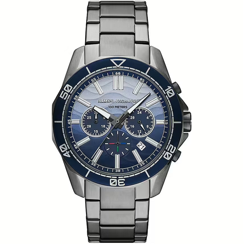 Blue Dial Chronograph with Rotating Bezel