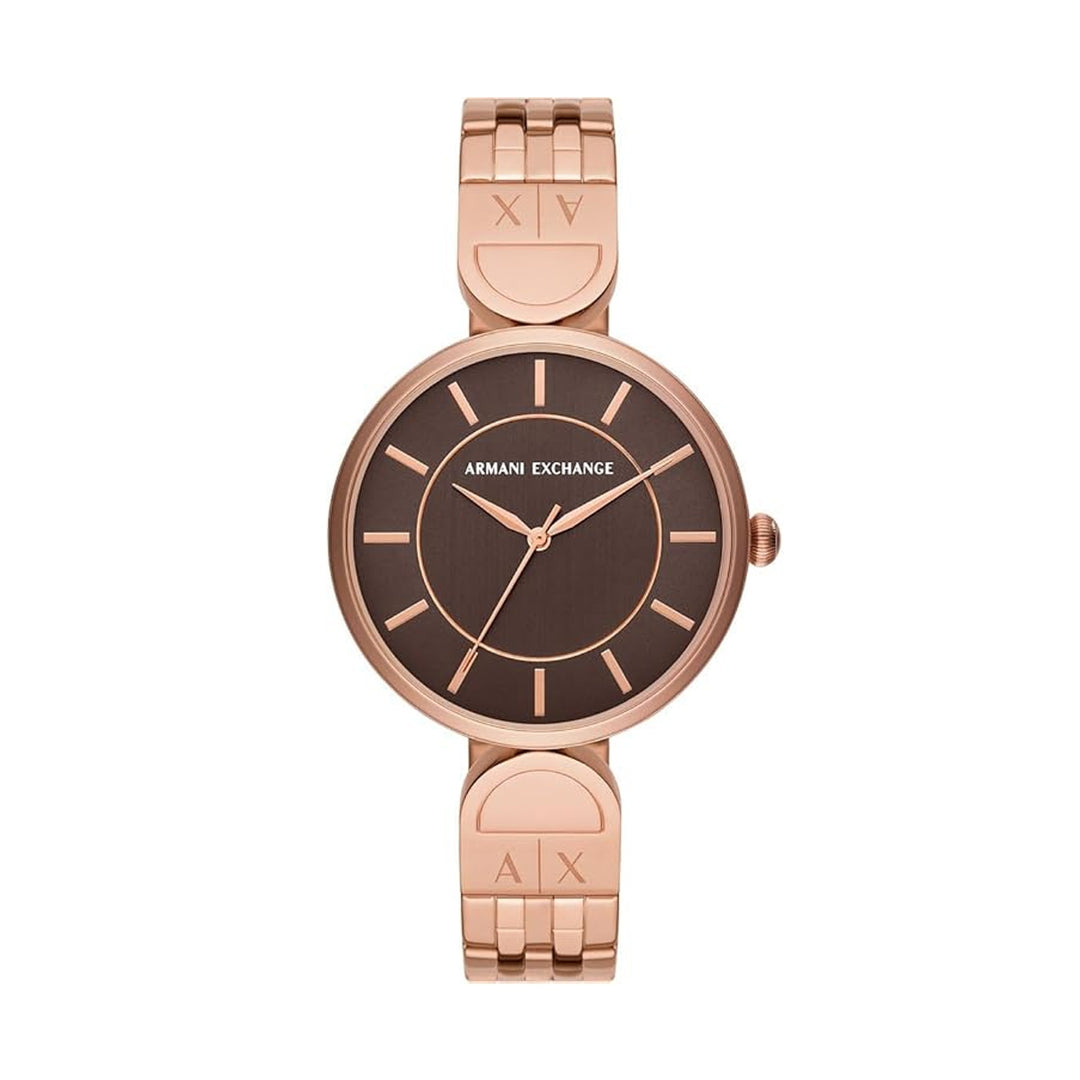 Timeless Rose Gold Elegance with Brown Accents