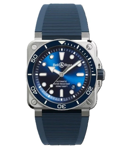 Marine Depths Automatic Diver’s Watch in Blue and Silver