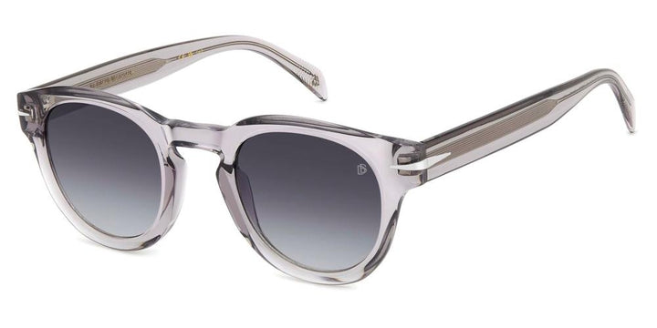 Sleek Transparent Grey Acetate Sunglasses