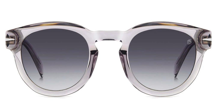 Sleek Transparent Grey Acetate Sunglasses