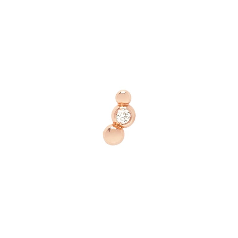 Dodo Rose Gold Diamond Drop Earrings