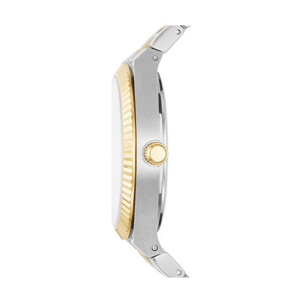 Fossil Two-Tone Analog Watch, Date Display