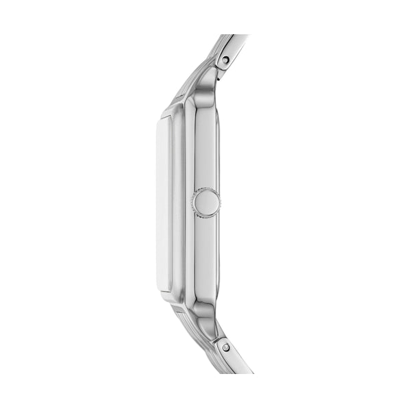 Fossil Silver Rectangular Crystal Watch