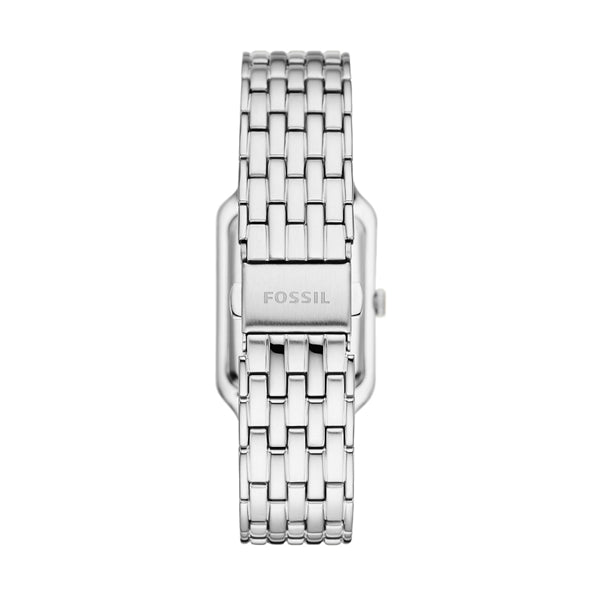 Fossil Silver Rectangular Crystal Watch