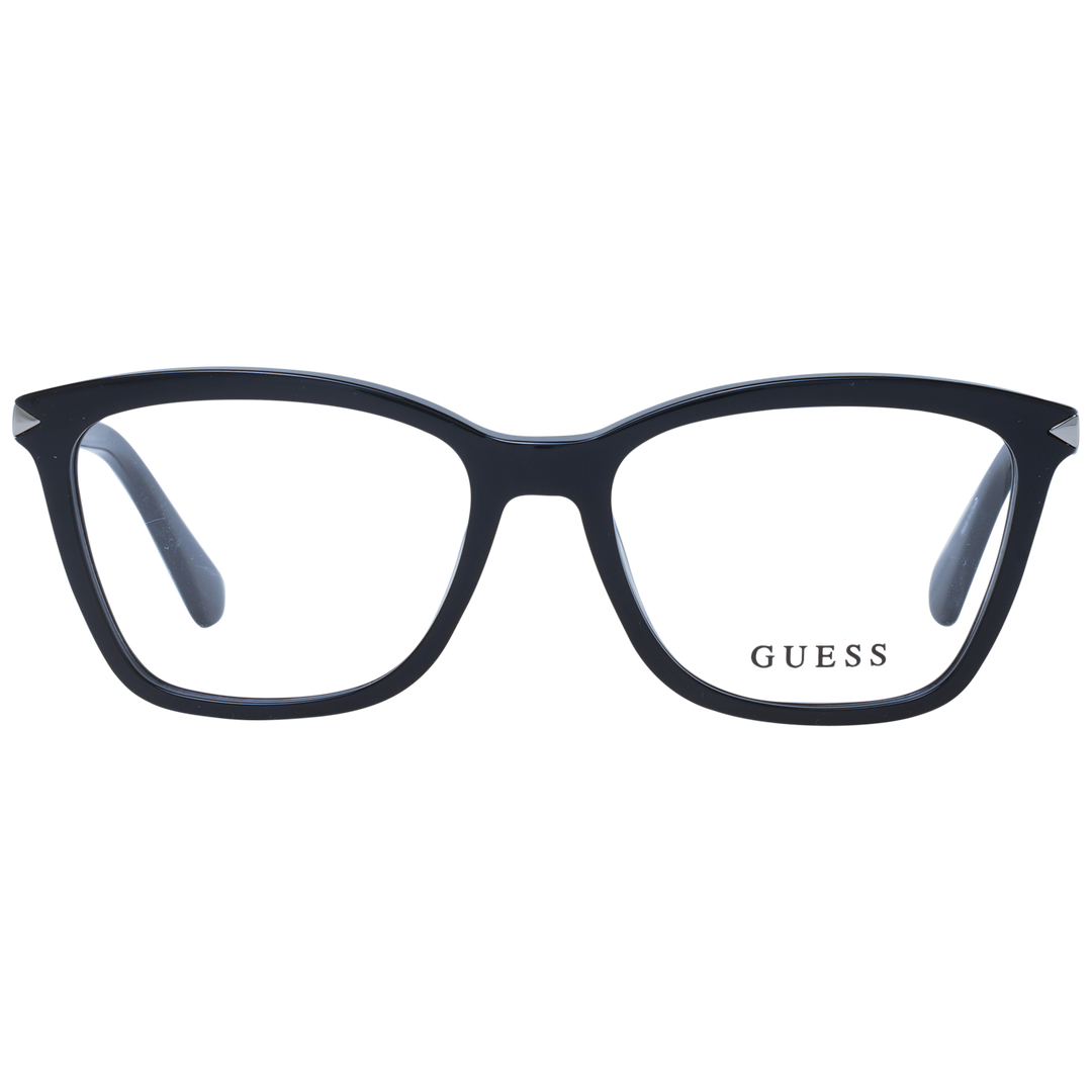 Unisex black full-rim rectangular eyeglasses with metal temple accents on white background