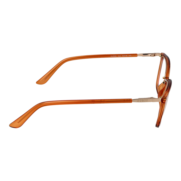 Brown full-rim rectangular eyeglasses for Women, plastic frame with metal bridge and metal hinges