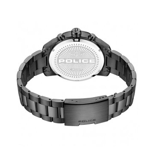 Police Chronograph Watch in Black Steel