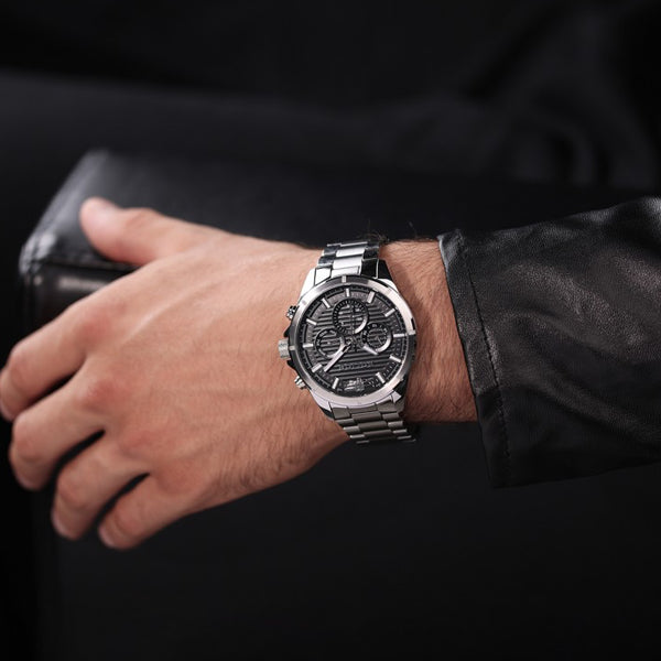 Police Chronograph Watch with Textured Dial