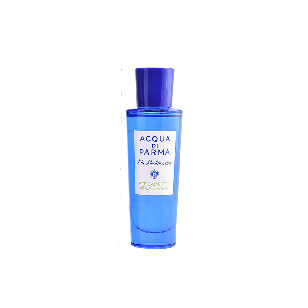 Blue glass bottle of Bergamot & Cedar Eau de Toilette, 180 ml, Unisex