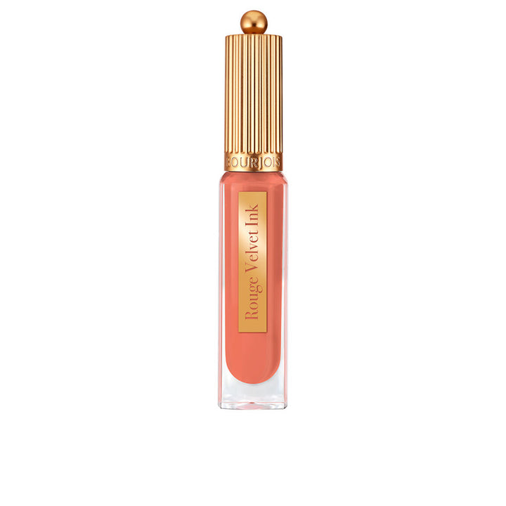 Slim tube of matte liquid lip ink with angled applicator, deep rose shade