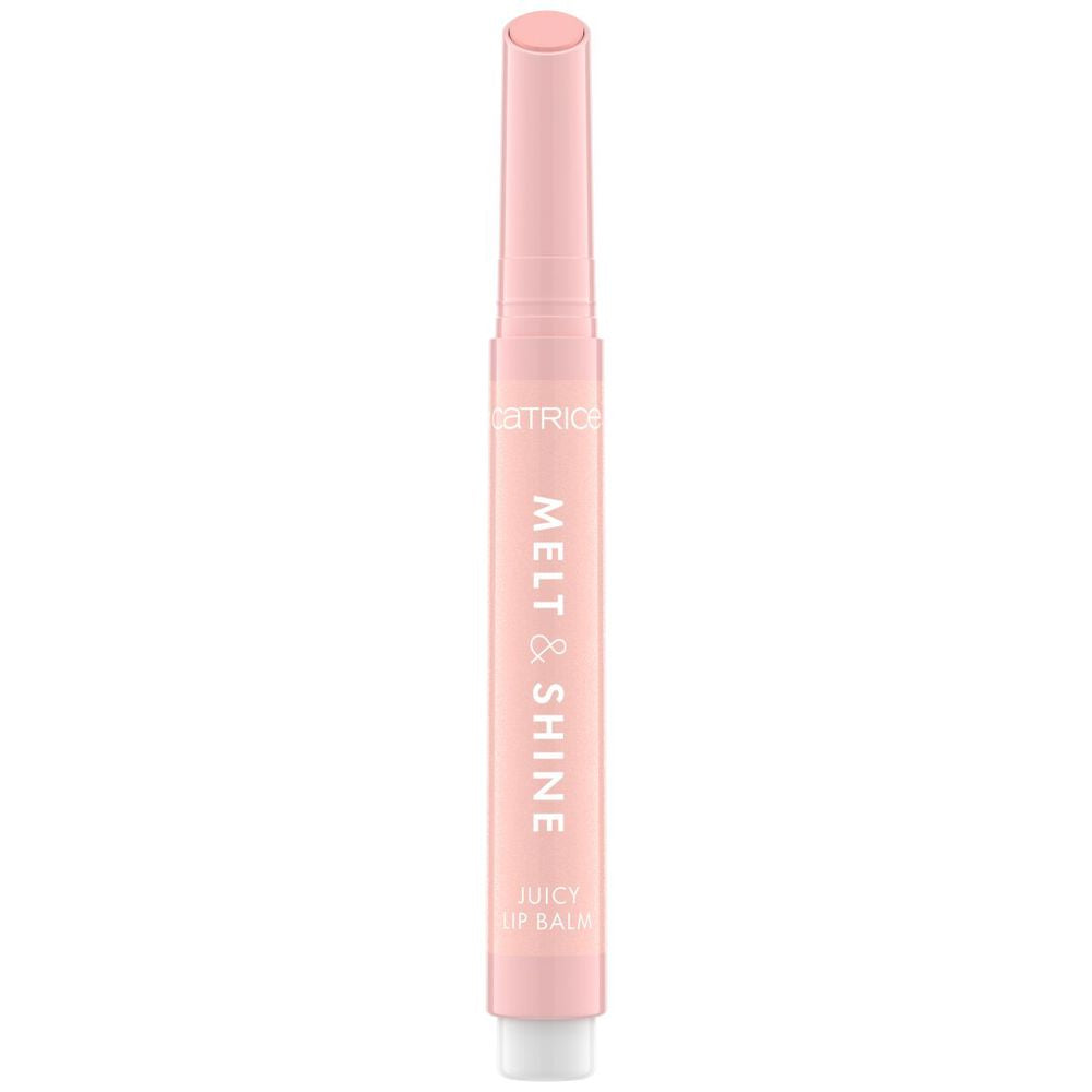 Slim click‑pen lip balm with soft pink glossy finish, 1.3 g
