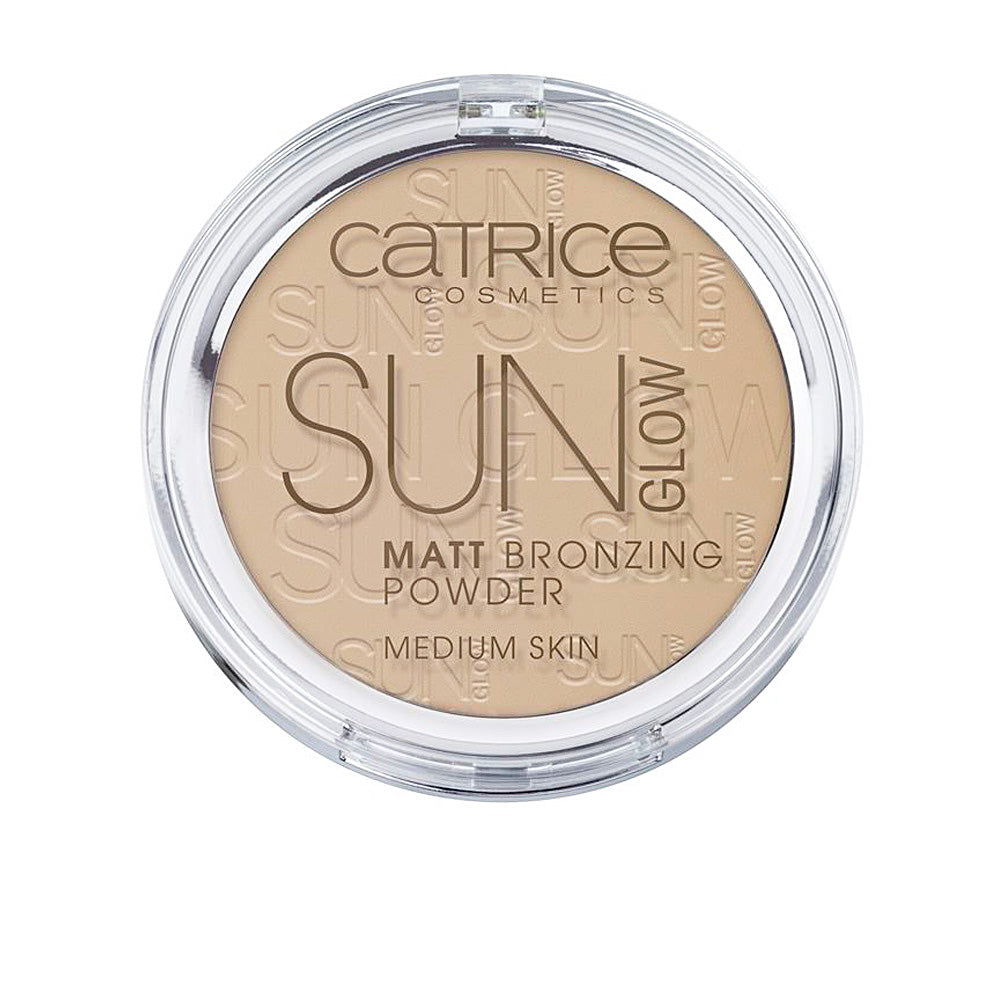 Compact matt bronzing powder in universal bronze, silken pressed finish, 9.5 g