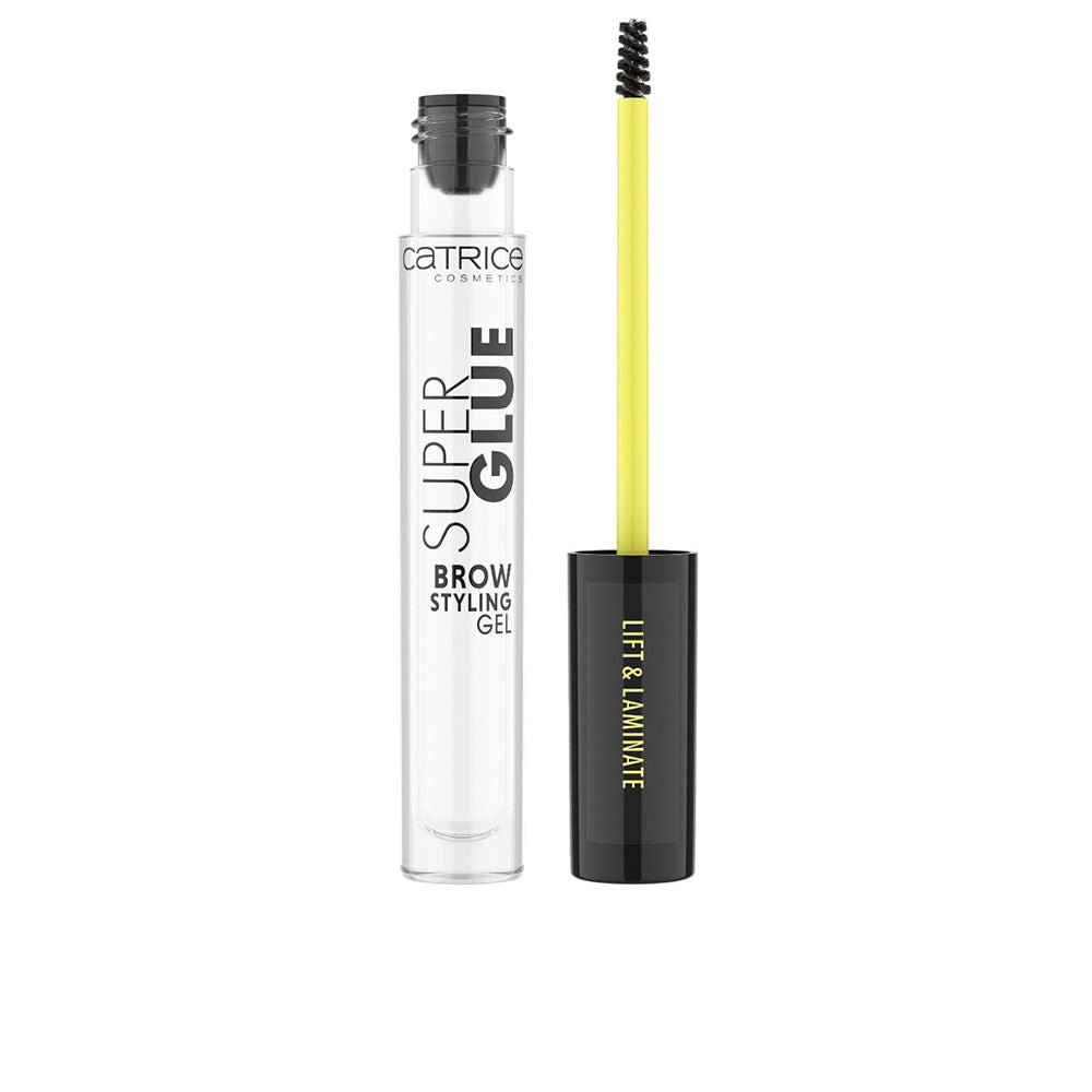Clear ultra-hold brow gel with fine applicator brush, 4 ml, light brown shade