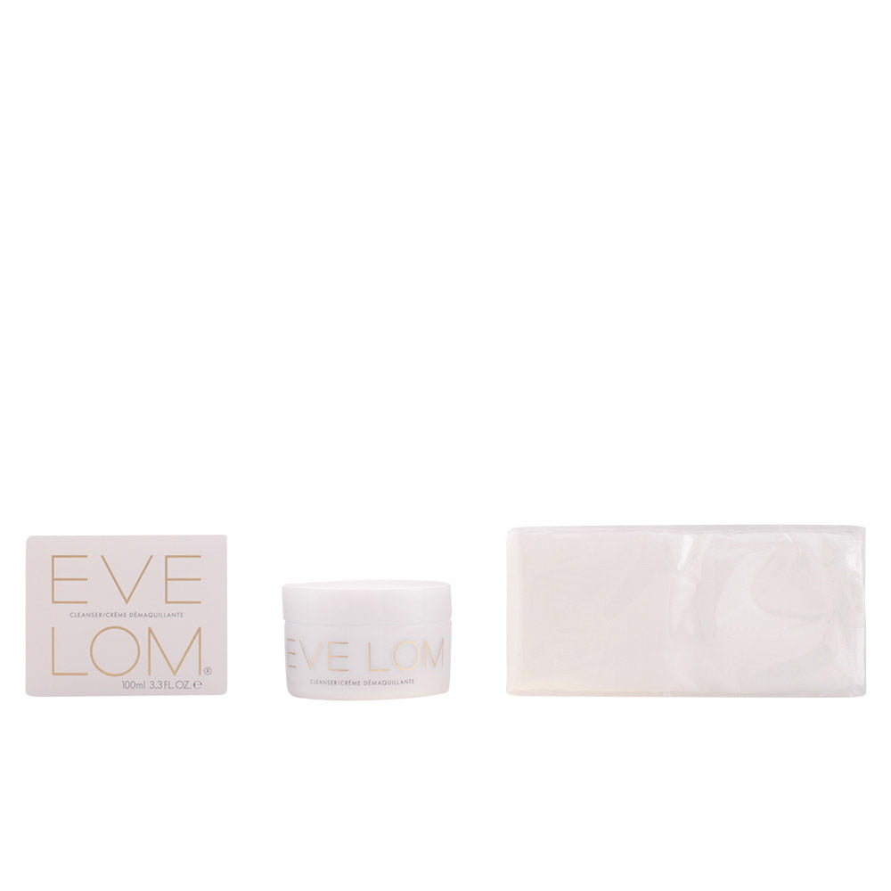 Glass jar of botanical cleansing balm with muslin cloth, 200 ml