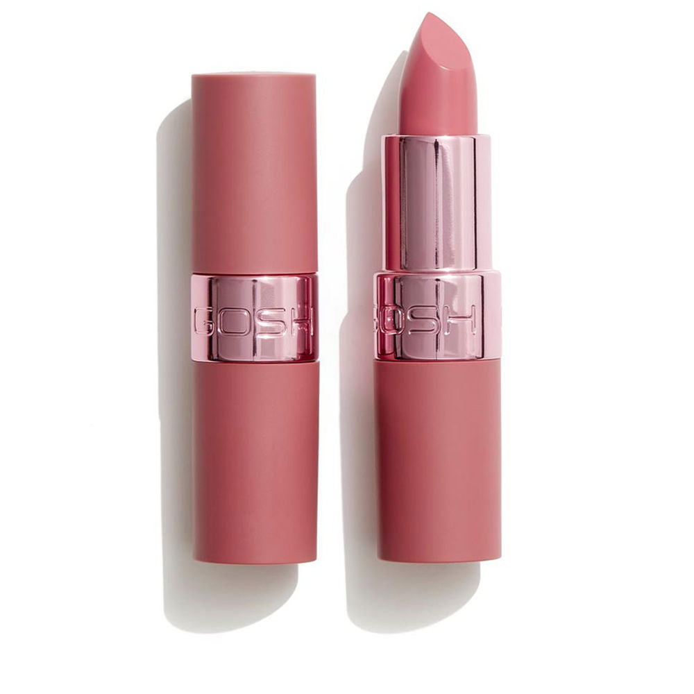 Slim rose‑brown lipstick stick; semi‑matte finish in 3.5 g