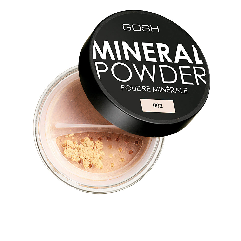 8 g jar of natural loose mineral setting powder, neutral beige shade