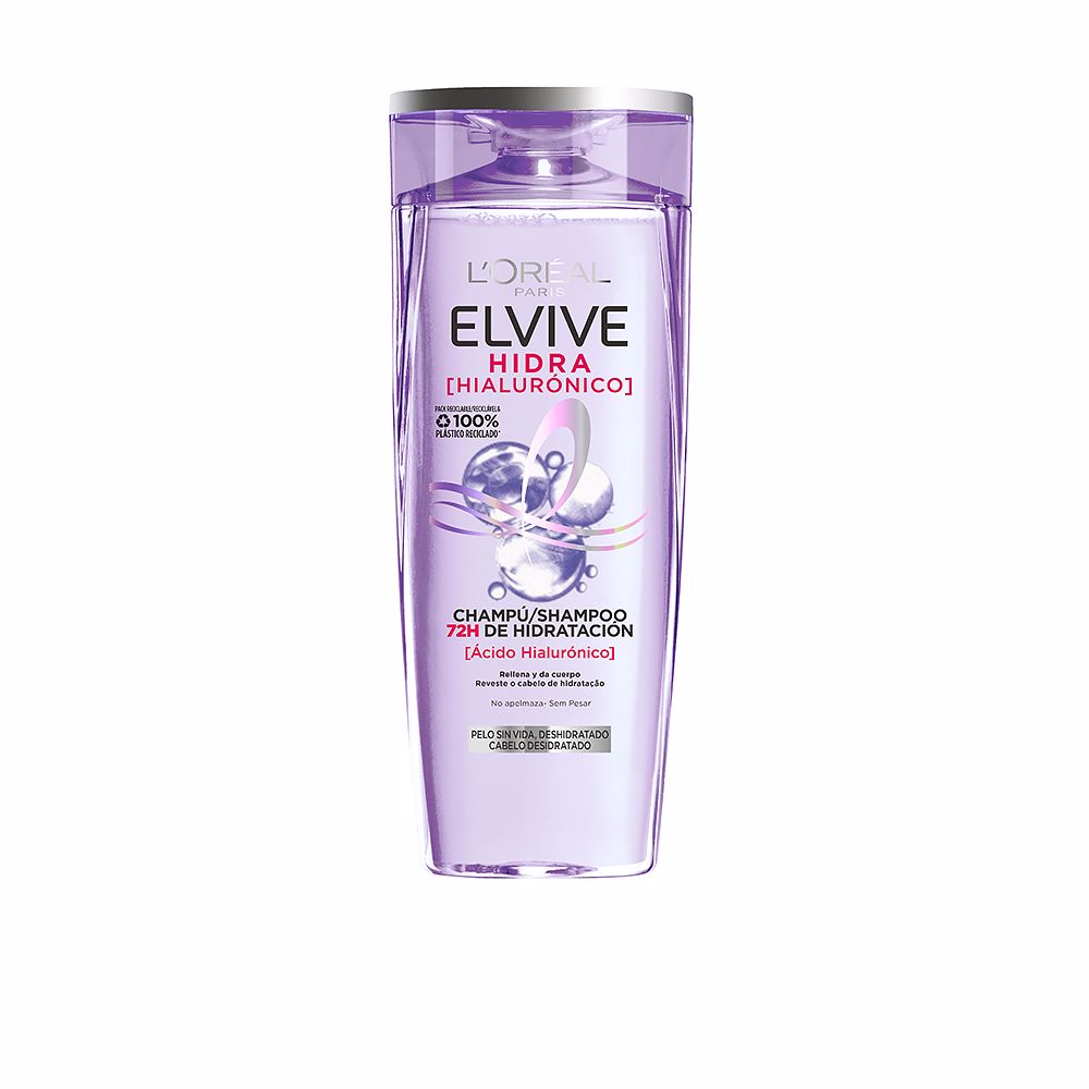 370 ml hyaluronic hydration shampoo bottle, refillable packaging