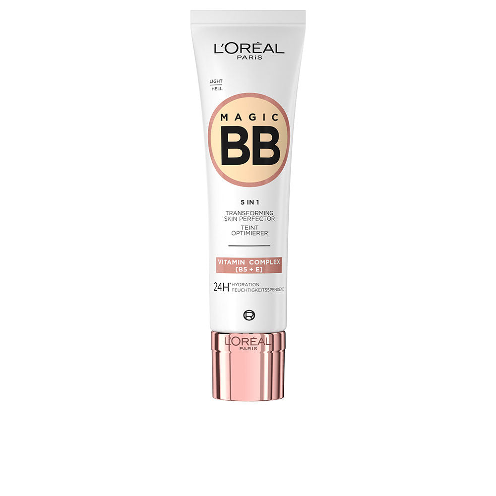 30 ml tube of medium dark tinted BB cream SPF 10, lightweight finish