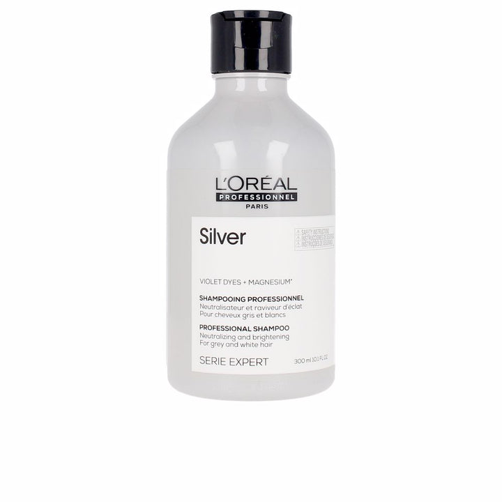 300 ml purple-tinted shampoo bottle for neutralising yellow tones in grey hair
