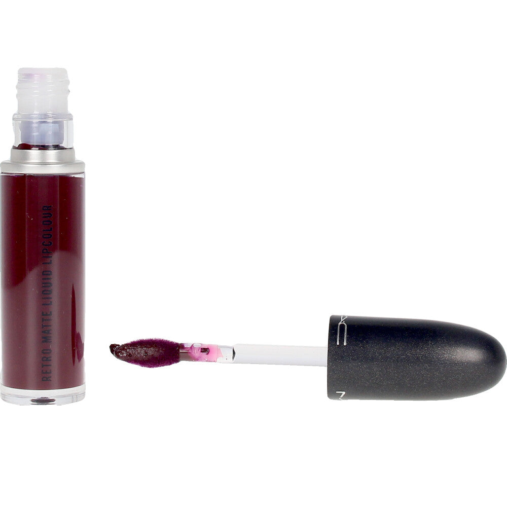 Matte liquid lip colour in warm rosy shade with tapered applicator, 5 ml