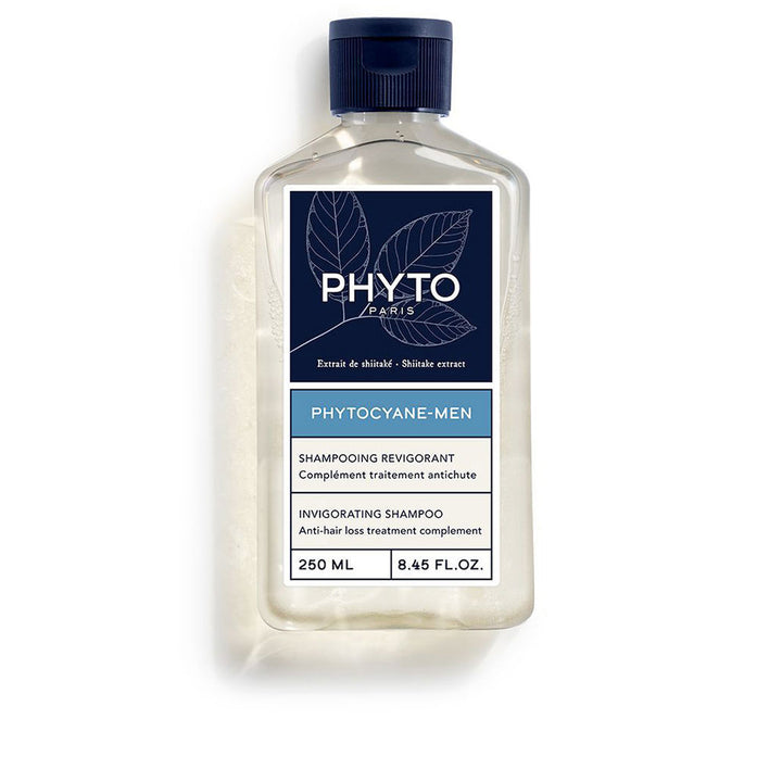250 ml shampoo bottle; revitalising shiitake formula for Man; silicone-free