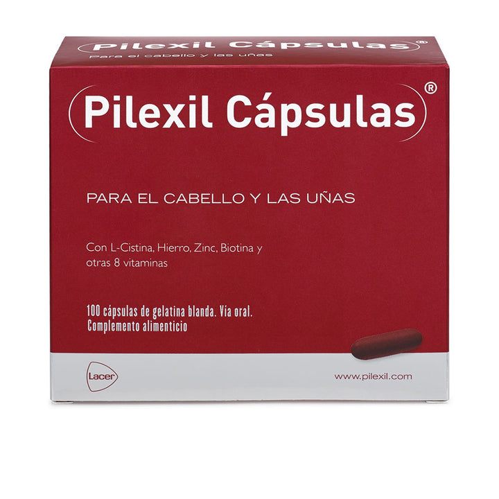 Bottle of 100 hair support capsules with L‑cysteine, iron and vitamins, Unisex