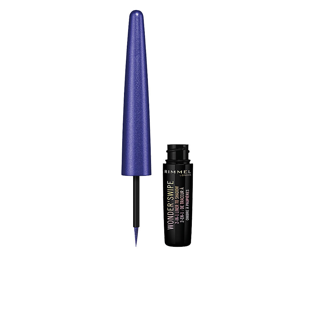 Slim metallic eye pencil in shade 002‑instafamous, dual liner and shadow